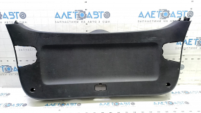 Kia Sportage 17-22 black lower trunk door trim, no inserts, worn, broken fastener, scratches