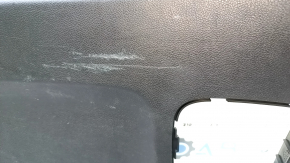 Kia Sportage 17-22 black lower trunk door trim, no inserts, worn, broken fastener, scratches