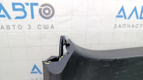 Kia Sportage 17-22 black lower trunk door trim, no inserts, worn, broken fastener, scratches