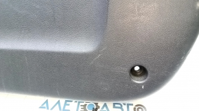 Kia Sportage 17-22 black lower trunk door trim, no inserts, worn, broken fastener, scratches