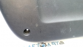 Kia Sportage 17-22 black lower trunk door trim, no inserts, worn, broken fastener, scratches