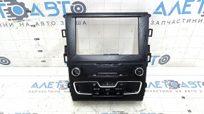 Ford Fusion mk5 13-20 SYNC radio control panel with 2 scratches and peeling paint