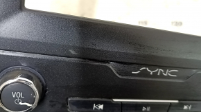 Ford Fusion mk5 13-20 SYNC radio control panel with 2 scratches and peeling paint