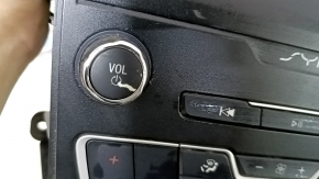 Ford Fusion mk5 13-20 SYNC radio control panel with 2 scratches and peeling paint
