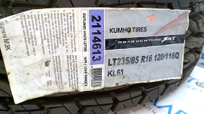 Tire R16 235/85 KUMHO ROAD VENTURE SAT KL61 2010 all-season 12mm