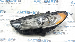 Left front headlight assembly for Ford Fusion mk5 17-20 halogen, with DRL, chip, scratches, sand