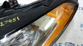 Left front headlight assembly for Ford Fusion mk5 17-20 halogen, with DRL, chip, scratches, sand