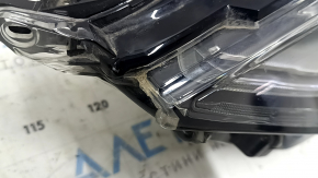 Left front headlight assembly for Ford Fusion mk5 17-20 halogen, with DRL, chip, scratches, sand