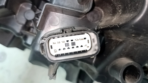 Right front headlight assembly for Ford Fusion mk5 17-20 halogen, with DRL, sand