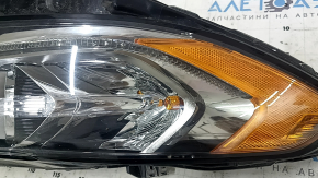 Right front headlight assembly for Ford Fusion mk5 17-20 halogen, with DRL, sand