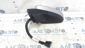 Left side mirror assembly Ford Fusion mk5 17-20, 5 pins, BSM, heated, silver, scratches on glass, worn