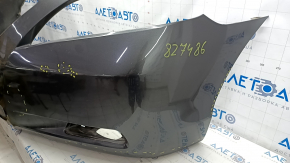 Front bumper bare Toyota Camry v40 07-09 graphite 1G3, scratches, non-factory hole, dents, crack