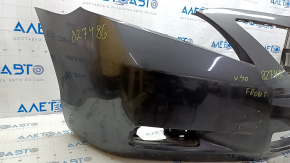 Front bumper bare Toyota Camry v40 07-09 graphite 1G3, scratches, non-factory hole, dents, crack