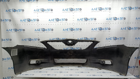 Front bumper bare Toyota Camry v40 07-09 graphite 1G3, scratches, non-factory hole, dents, crack