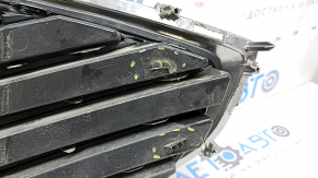 Radiator grille assembly with frame for Ford Fusion mk5 19-20, chrome, sand, broken mount
