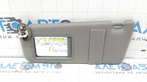 Left visor for Toyota Camry v40, gray, no hook, broken, needs cleaning