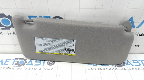 Left visor for Toyota Camry v40, gray, no hook, broken, needs cleaning