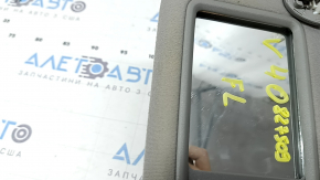 Left visor for Toyota Camry v40, gray, no hook, broken, needs cleaning