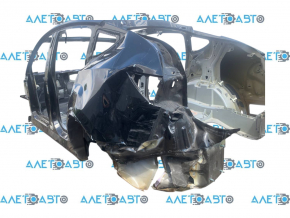 Tesla Model Y 20-25 black PBSB rear left quarter wing, on the body, wrinkled