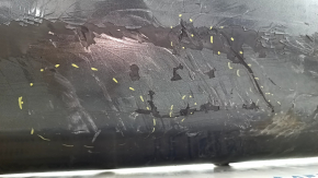 The rear bumper is bare, Toyota Camry v40 07-11 3.5 graphite 1G3, dented, with tears, broken fasteners, and scratches.