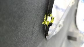 The rear bumper is bare, Toyota Camry v40 07-11 3.5 graphite 1G3, dented, with tears, broken fasteners, and scratches.