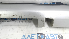 Left threshold Ford Fusion mk5 13-20 silver UX, with seals, scratches, peeling paint, dented