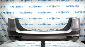 Rear bumper, bare, Ford Fusion mk5 19-20, for 4 parking sensors without Park Assist, silver, scratches