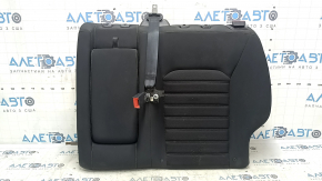 Rear row of seats, upper left part, Ford Fusion mk5 17-20, black cloth, with belt and armrest, dent, needs cleaning