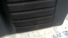 Rear row of seats, upper left part, Ford Fusion mk5 17-20, black cloth, with belt and armrest, dent, needs cleaning