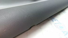 Toyota Camry v40 rear right door panel, gray, gray leather armrest, wood insert, with handle, scratches, needs cleaning