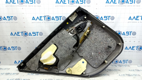 Toyota Camry v40 rear right door panel, gray, gray leather armrest, wood insert, with handle, scratches, needs cleaning