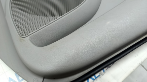 Toyota Camry v40 rear left door panel, gray, gray leather armrest, wood insert, whitened plastic, scratches, needs cleaning