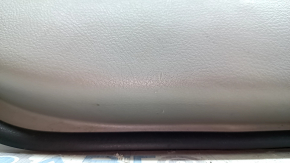 Toyota Camry v40 rear left door panel, gray, gray leather armrest, wood insert, whitened plastic, scratches, needs cleaning
