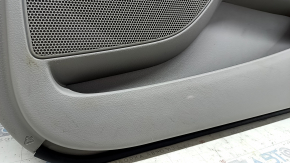 Toyota Camry v40 front right door panel, gray, gray leather armrest, wood insert, with handle, no controls, whitened plastic, scratches, needs cleaning