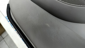 Toyota Camry v40 front right door panel, gray, gray leather armrest, wood insert, with handle, no controls, whitened plastic, scratches, needs cleaning
