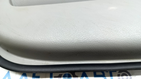 Toyota Camry v40 front right door panel, gray, gray leather armrest, wood insert, with handle, no controls, whitened plastic, scratches, needs cleaning