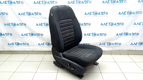 Passenger seat for Ford Fusion mk5 17-20 without airbag, electric, black cloth, water contact, dry cleanable