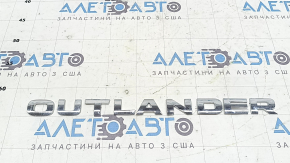 Mitsubishi Outlander 22-25 chrome hood emblem with OUTLANDER lettering