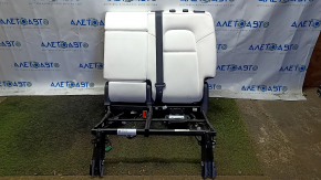 Rear seat row 2 upper left Tesla Model Y 20-25 leather, white, with belt, heated, without headrest