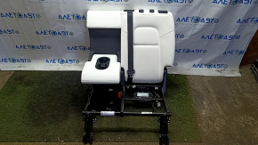 Rear seat row 2 upper left Tesla Model Y 20-25 leather, white, with belt, heated, without headrest