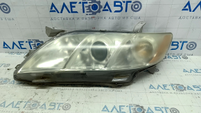 Left front headlight for Toyota Camry v40 07-09, bare halogen, polished