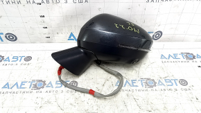 Left side mirror assembly for Mitsubishi Outlander 22-25, 9+2 pins, turn signal, heated, auto-folding, BSM, camera, graphite