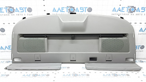 Rear shelf with curtain for Toyota Camry v40, gray, with brake light, needs cleaning, plastic has turned white