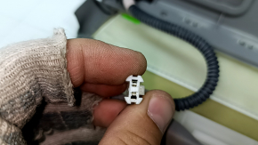 Rear shelf with curtain for Toyota Camry v40, gray, with brake light, needs cleaning, plastic has turned white