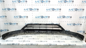 Mitsubishi Outlander 22-25 front bumper lip, black and gray, scratches, crack, crack in mount, broken mounts