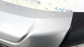 Mitsubishi Outlander 22-25 front bumper lip, black and gray, scratches, crack, crack in mount, broken mounts