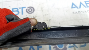 Mitsubishi Outlander 22-25 front bumper lip, black and gray, scratches, crack, crack in mount, broken mounts