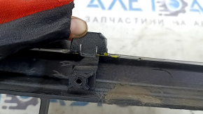 Mitsubishi Outlander 22-25 front bumper lip, black and gray, scratches, crack, crack in mount, broken mounts