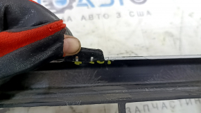 Mitsubishi Outlander 22-25 front bumper lip, black and gray, scratches, crack, crack in mount, broken mounts