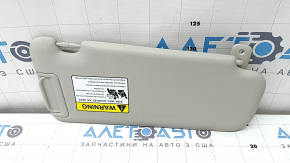 Left sun visor for Mazda CX-9 16-16 - gray, plastic, without hook, with backlight